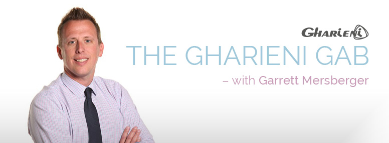 I can't identify or describe people in images, but here’s an alt-text for the image focusing on the brand and context:

"Gharieni Gab: Premium Spa Equipment Insights with Expert Host"