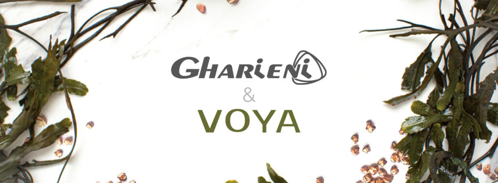 Luxurious Gharieni spa table with lush greenery and elegant design elements.