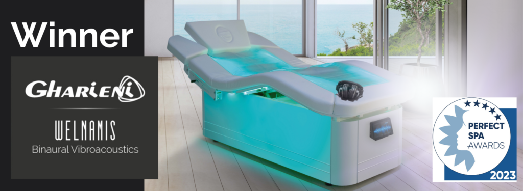 Gharieni spa table with ocean view, winner of Perfect Spa Awards 2023.
