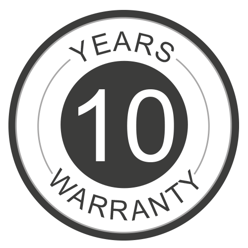 10-Year Warranty Badge for Gharieni Premium Spa Equipment