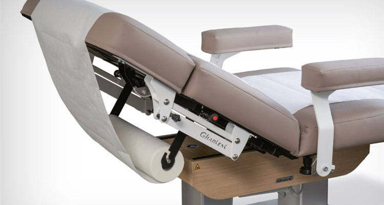 Gharieni premium spa treatment table with ergonomic design and advanced features.