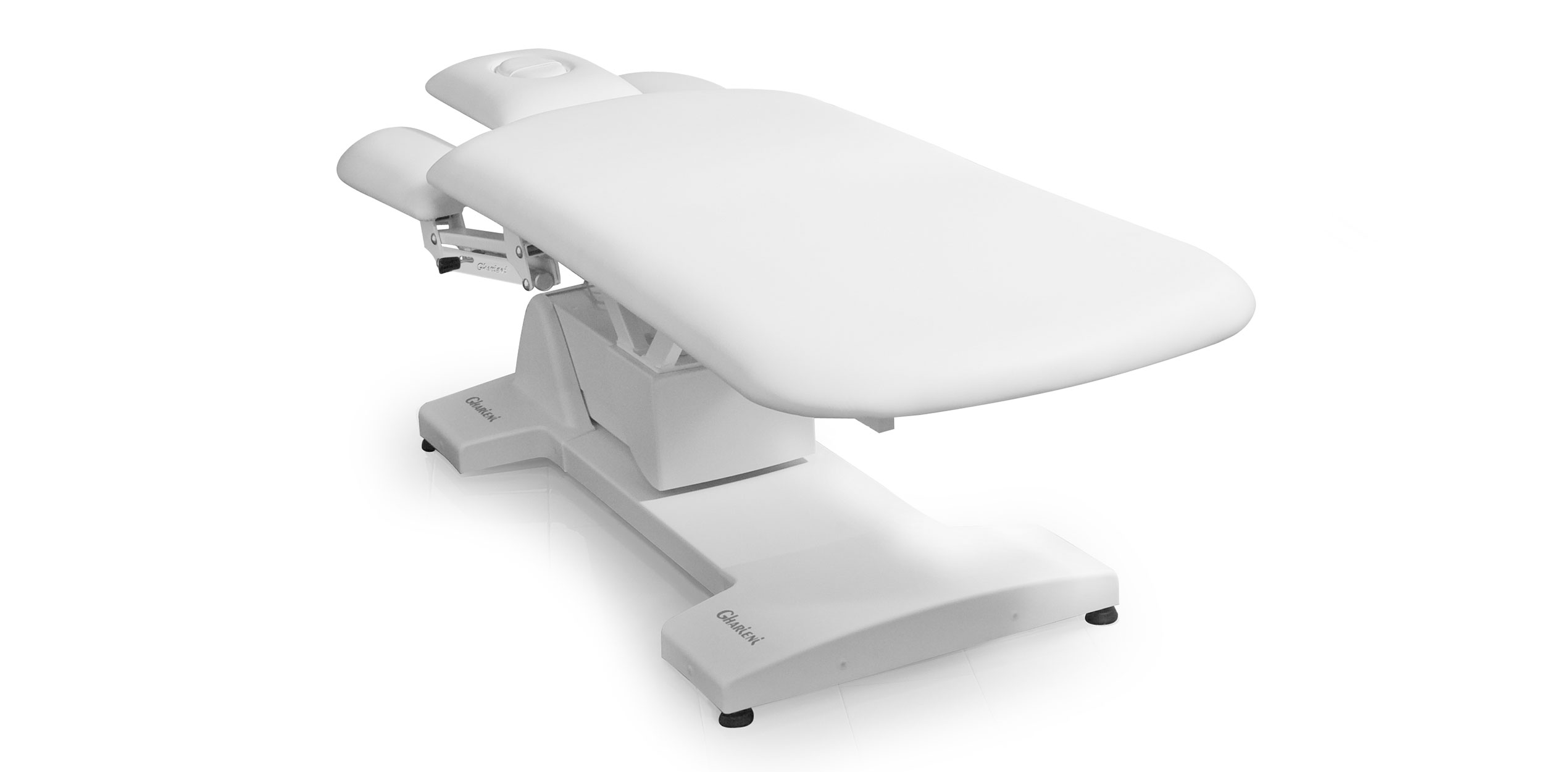 Gharieni premium treatment table, ergonomic design for luxury spa and wellness.