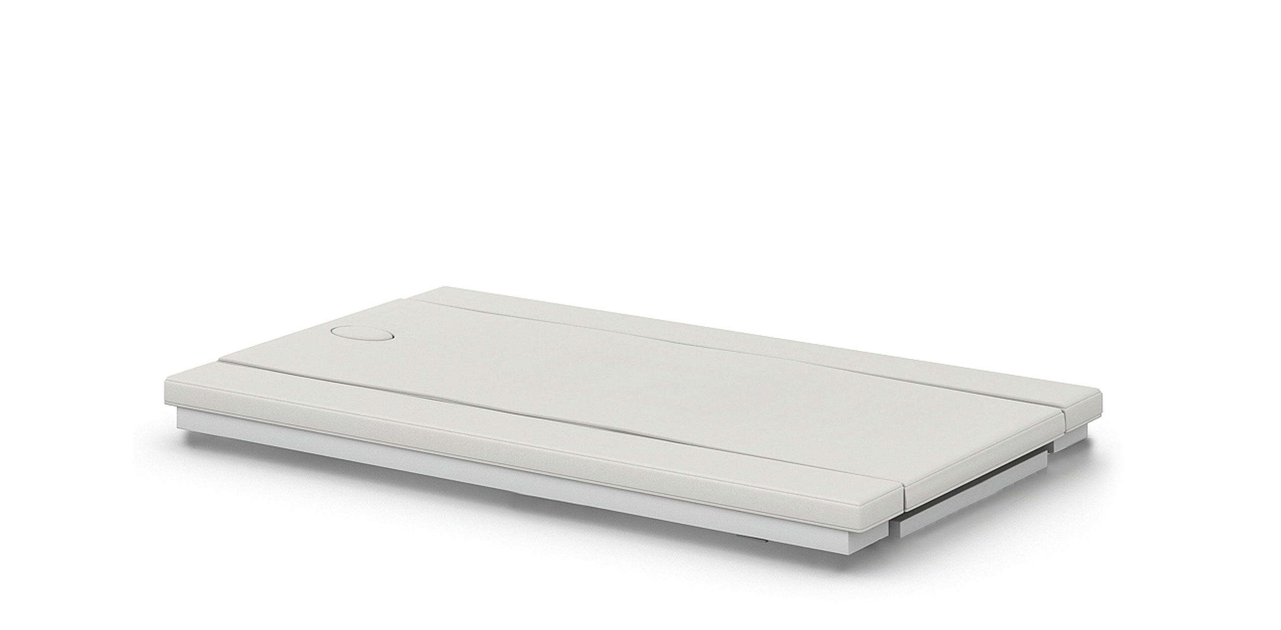 Sleek Gharieni spa treatment table, minimalist design, premium quality equipment.