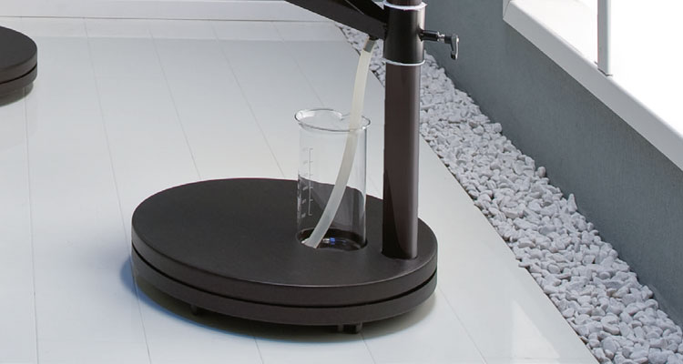 Gharieni spa equipment featuring sleek, modern design with glass and stone accents.