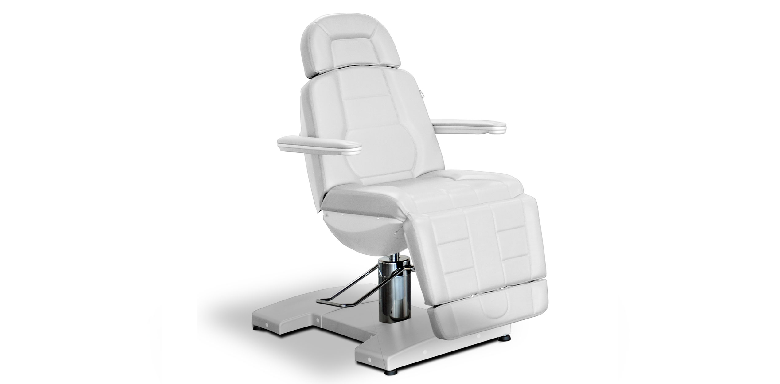 Premium white spa treatment table by Gharieni for luxury wellness and comfort.