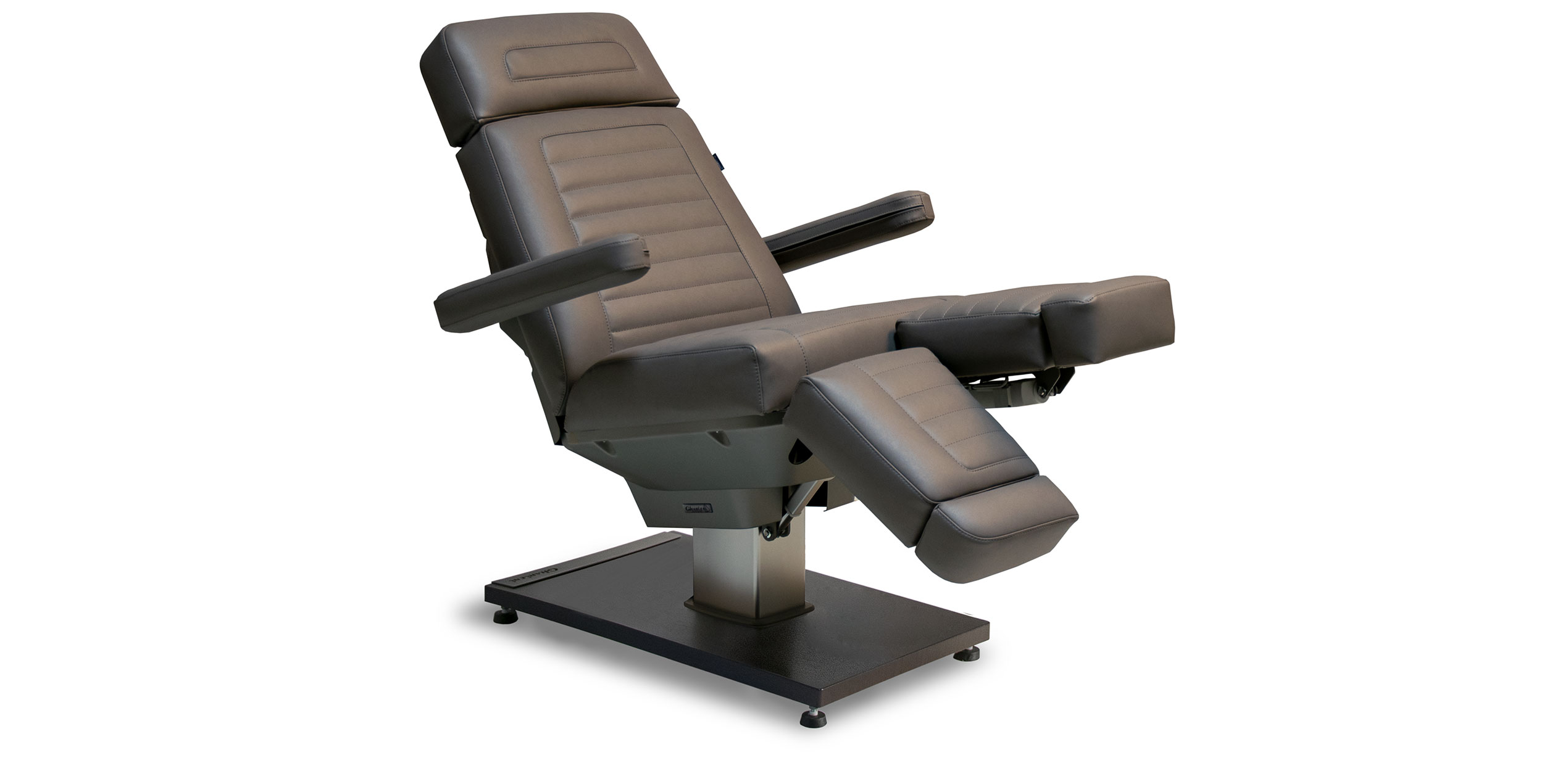 Luxurious Gharieni spa treatment table with ergonomic design and adjustable features.