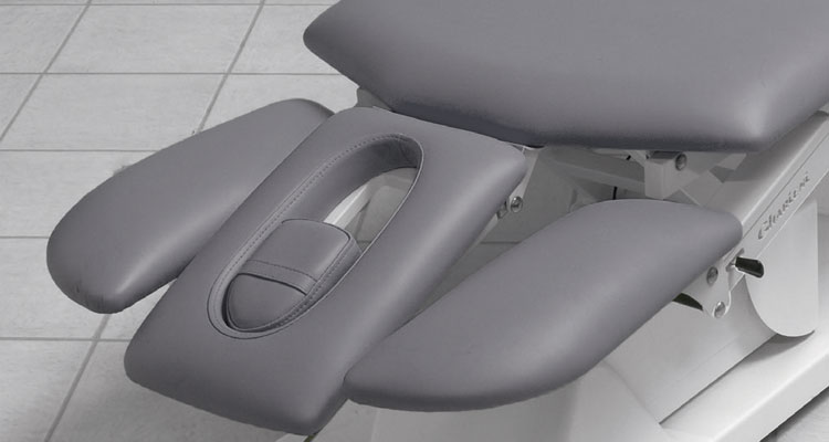 Luxury Gharieni spa treatment table with ergonomic design and high-quality materials.