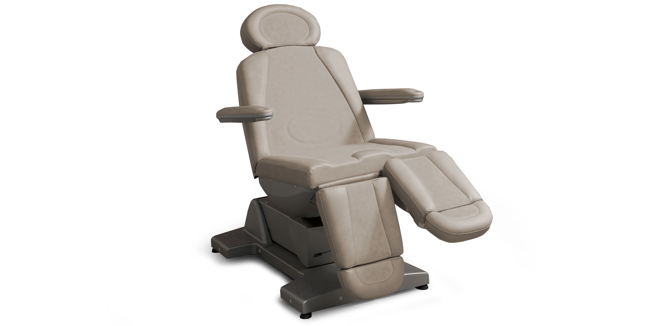 Luxurious Gharieni spa treatment table with ergonomic design and premium cushioning.