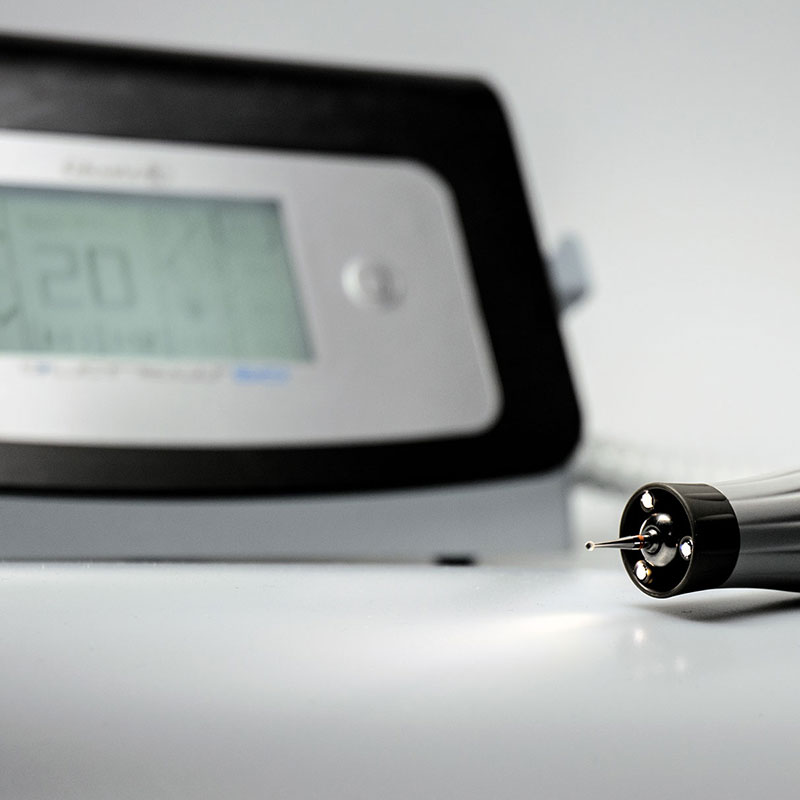 Gharieni premium spa equipment with digital display and precision tool.