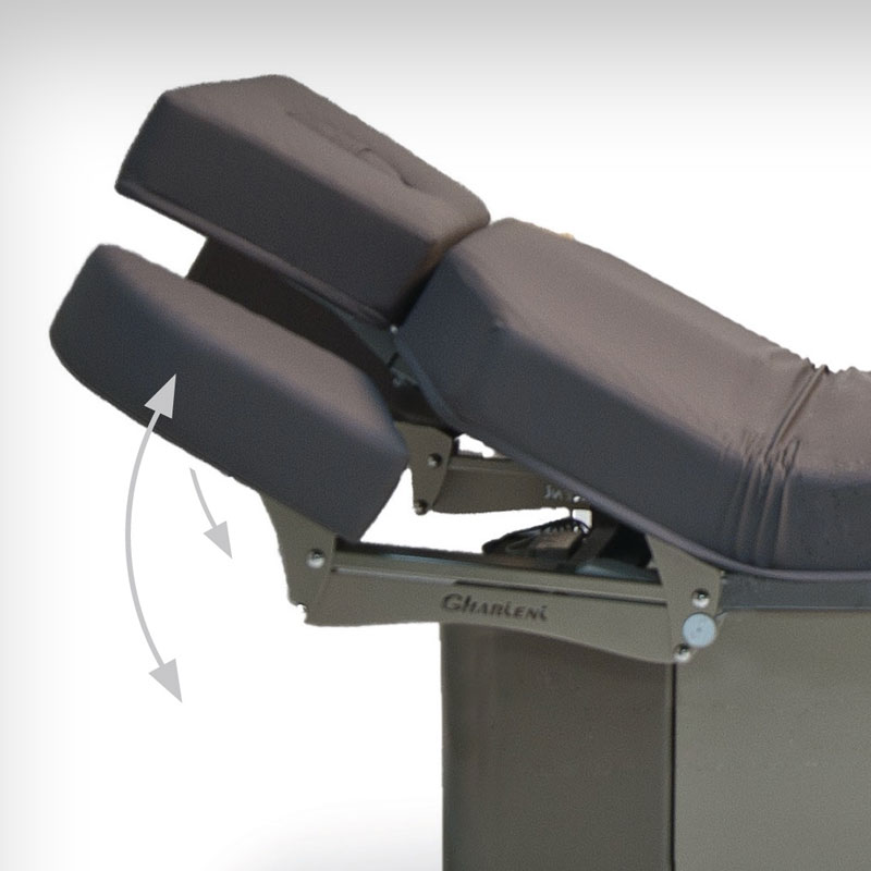 Gharieni premium adjustable spa treatment table with ergonomic design.