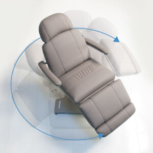 Luxurious Gharieni spa treatment table with adjustable features, premium design.