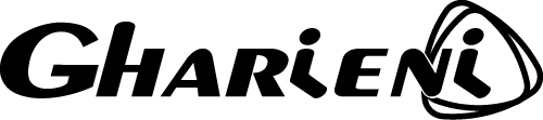 Gharieni logo showcasing luxury spa equipment branding.