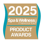 "2025 Spa & Wellness Mexicaribe Product Awards Logo - Gharieni"